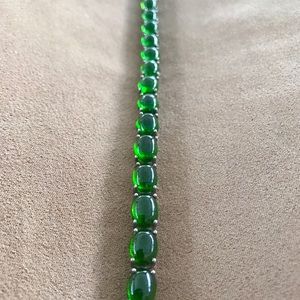 Gorgeous Greens on Sterling Silver